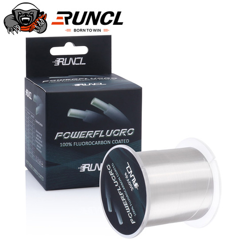 RUNCL-línea de pesca transparente con revestimiento de fluorocarbono, aparejo de pesca de invierno con resistencia UV de 5-32LB, para carpa, 274M ► Foto 1/6