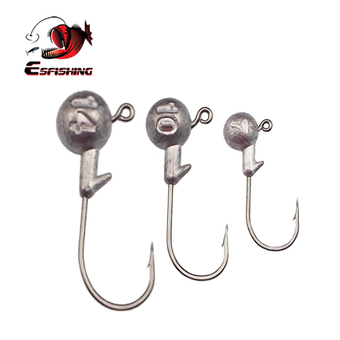 KESFISHING plomo de pesca de la cabeza de la plantilla 3g 5g 7g 10g 14g Jig cebo de plomo La ganchos de pesca suave para atraer ► Foto 1/6