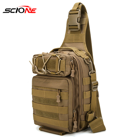 Mochila de pesca de escalada para exteriores, mochila de hombro militar para deporte, Camping, bolsa de pesca, Ejército Molle XA36G ► Foto 1/6