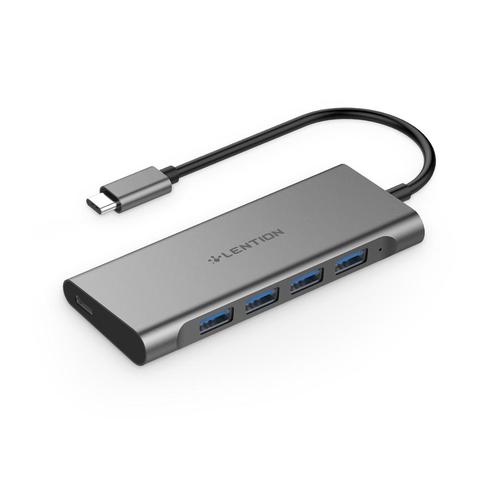 Hub USB C con 4 puertos USB 3,0, adaptador de carga tipo C para MacBook Pro 13/15/16 (Thunderbolt 3 Port), New Mac Air 2022 ► Foto 1/6