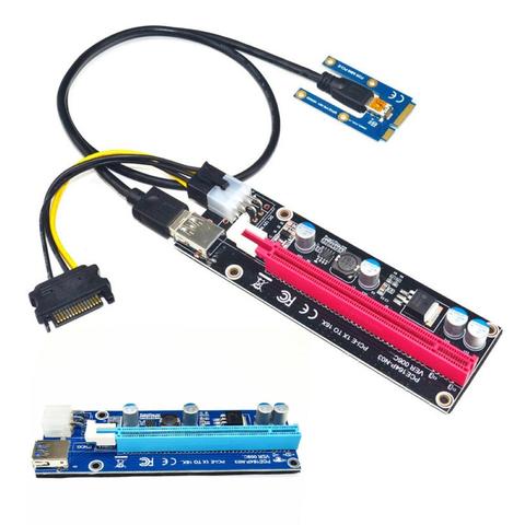 Mini PCI-E to PCI-E x16 Riser External Graphics Card + 60 USB cable for Laptop ► Foto 1/6
