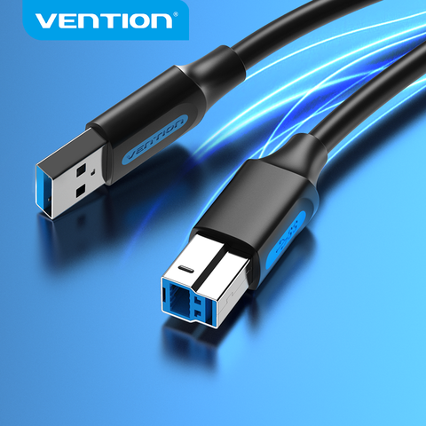 Vention-Cable USB para impresora 3,0 2,0 tipo A macho A B, Cable macho para impresora de etiquetas Canon, Epson, HP, ZJiang, DAC, USB ► Foto 1/6