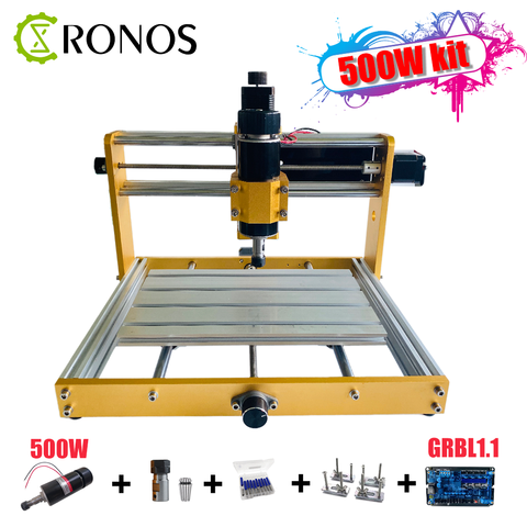 CNC 3018 actualización 3018plus marco de Metal aplicar Nema17/23 paso a paso husillo de 52mm CNC enrutador de madera, fresadora Pcb, artesanal en Metal ► Foto 1/6