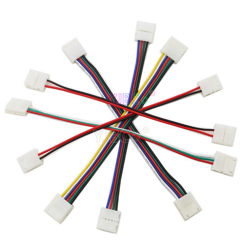 5 uds 2pin 3pin 4pin 5pin 6pin soldadura gratis clip conector Cable para RGB RGBW tira de LED RGBWW luz led cinta de lámpara ► Foto 1/6