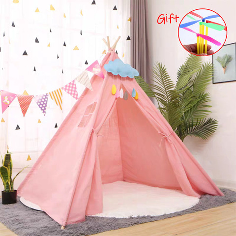 Tienda de campaña india plegable para niños, carpa fácil de instalar, Tipi, casa de juegos interior, Tipi grande para bebé, regalo de cumpleaños ► Foto 1/6