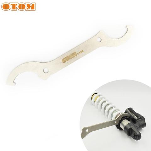 OTOM-llave Universal de acero inoxidable para amortiguador trasero, para KTM, Honda, Kawasaki, Suzuki, Yamaha, CRF, RMZ, una unidad ► Foto 1/6