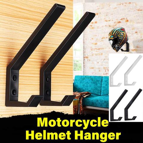 Gancho de montaje en pared para casco de motocicleta, perchero para chaquetas multiusos, para puerta alacena cocina, ABS, 2 uds., nuevo ► Foto 1/6