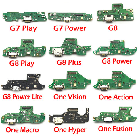 Puerto de carga para Motorola Moto G3 G5 G4 G6 G7 G8 Play Plus One Cable de alimentación USB flexible Macro ► Foto 1/6