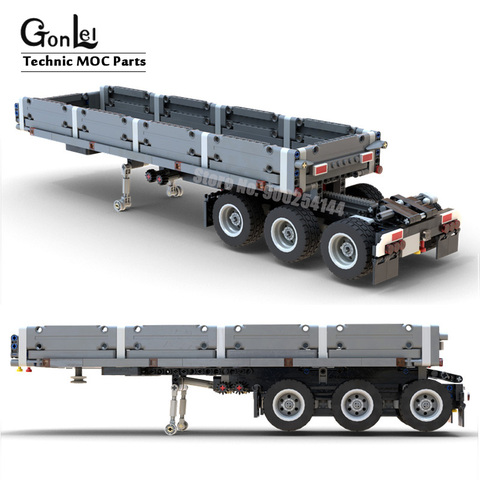 Kit de modificación de ingeniería DIY, cabeza de camión compatible con camión de marca de alta tecnología, montaje de bloque de construcción MOC, los mejores Gifs, 42078 ► Foto 1/1