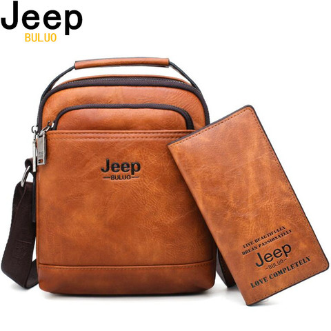 JEEP BULUO de viaje de los hombres nuevos bolsos gran oferta hombre grande de cuero de mensajero bolsa hombres de Moda hombre bolsos de hombro tipo bandolera ► Foto 1/6