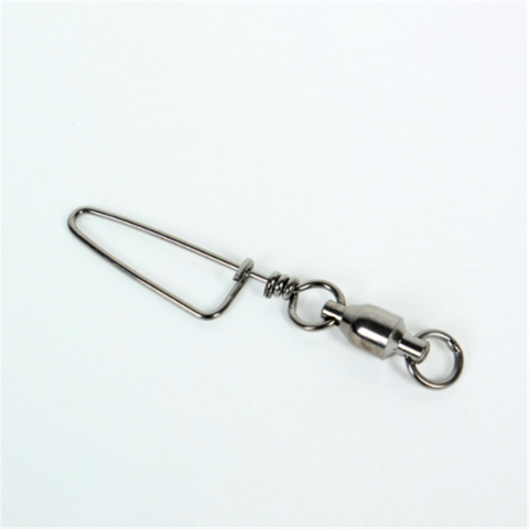 Conector de acero inoxidable para pesca, accesorios de pesca, anzuelo, señuelo, aparejos giratorios, 5 unids/lote ► Foto 1/4