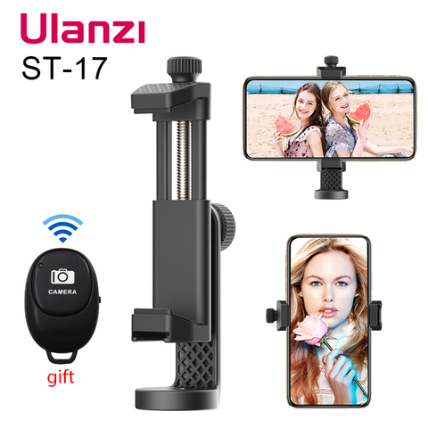 Ulanzi ST-17 soporte Universal para trípode de Smartphone Disparo Vertical 360 rotación soporte de montaje de teléfono para iPhone Android ► Foto 1/6