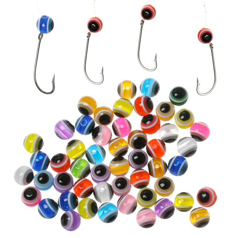 25 unids/set 4mm 5mm 6mm 8mm colorido peces artificiales cuentas de ojo de DIY Kit de Bajo atraer al aire libre atado de moscas Material abordar ► Foto 1/6