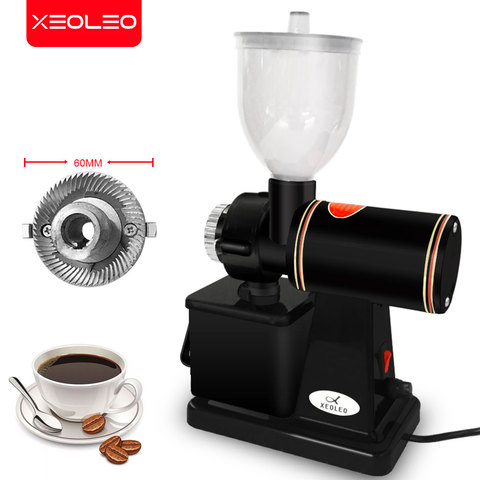 XEOLEO-molinillo de café eléctrico para el hogar, molino de café negro/rojo, hoja de acero inoxidable, 60MM, 150W ► Foto 1/6