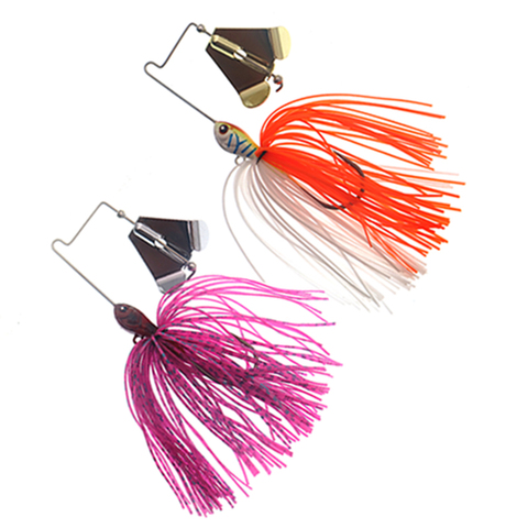 1 Uds 12g Buzz cebo falda Señuelos de Pesca cuchara Spinnerbait Topwater Buzzbait faldas señuelo para Pike cabeza de serpiente aparejos de pesca lubina ► Foto 1/5