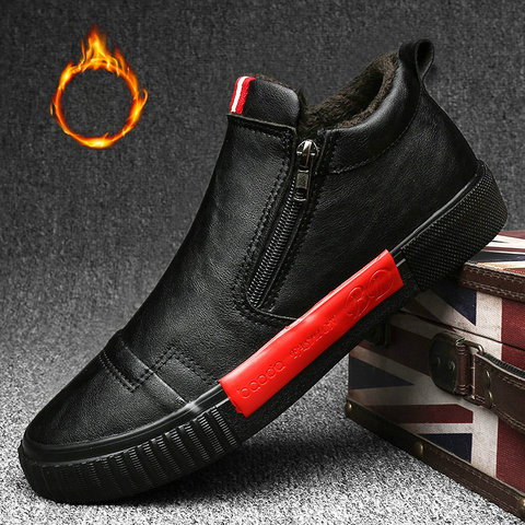 Zapatillas de deporte de invierno para hombre, zapatos casuales antideslizantes, impermeables, A22-13 de goma ► Foto 1/6