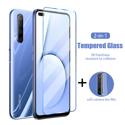 Lente de la cámara trasera 2 en 1 para Realme 5S 5I 5 3i 3 2 Pro HD, cristal templado para Realme 6s 6i 6 Pro ► Foto 1/6