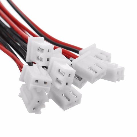 Juego de 10 conectores de 2 pines Mini Micro JST XH2.54mm 24AWG con cables de 150mm ► Foto 1/4