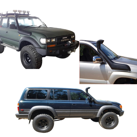 Kits de esnórquel de admisión de aire para Toyota Land Cruiser FJ80 LC80 1990, 1991, 1992, 1993, 1994, 1995, 1996, 1997, 1998 Diesel gasolina modelo ► Foto 1/6