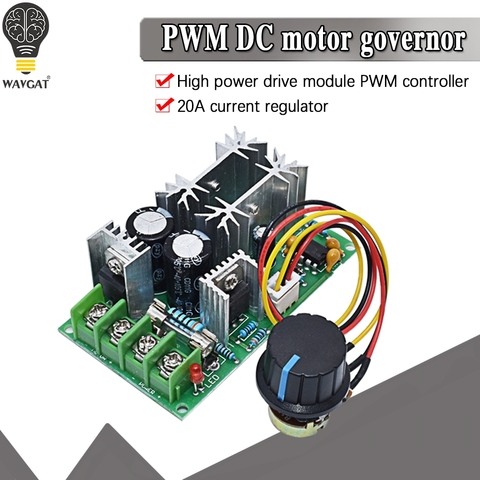 Universal DC10-60V PWM HHO Motor teledirigido regulador de velocidad controlador de interruptor 20A WAVGAT ► Foto 1/6