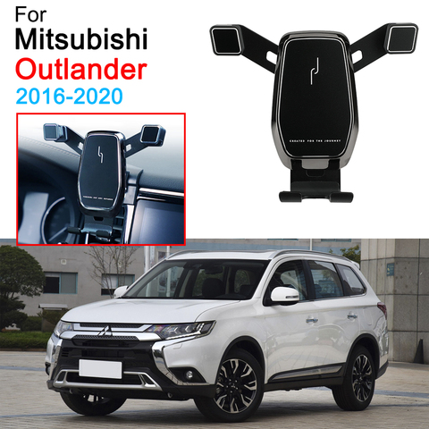 Soporte de teléfono móvil para coche Mitsubishi Outlander, accesorios de montaje de rejilla de ventilación, abrazadera de Clip, 2016-2022 ► Foto 1/6