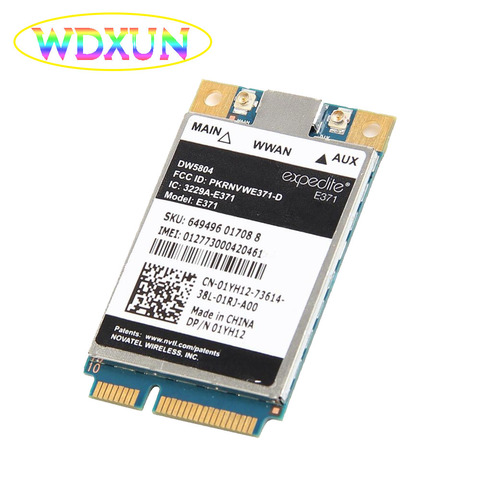 Dell-tarjeta de red inalámbrica Dw5804, módem interno de alta velocidad, 4g, Lte/wwan, 01yh12, E371, Mini Pci-e, 3g/4g ► Foto 1/2