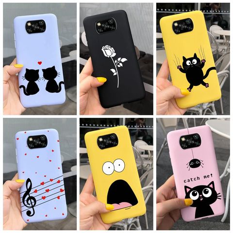 Poco X3 para Xiaomi Poco X3 NFC Funda de silicona Funda trasera suave TPU para Xiaomi Poco X3 PocoX3 nfc X 3 casos de teléfono 6,67 