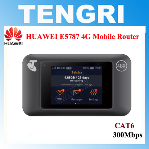 Desbloqueado Huawei E5787 LTE Cat6 300M móvil WiFi Hotspot 3000mAh batería de la batería LTE Categoría 6 router 4G portátil Mifi ► Foto 1/6