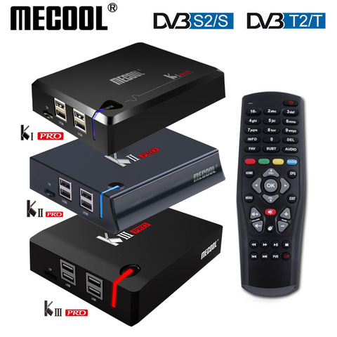 MECOOL KI Pro KII matar Pro DVB T2 + S2 Android TV Box 3G 16G Amlogic S912 DDR4 reproductor multimedia Octa Core 4K decodificación 2,4G + 5G ► Foto 1/6