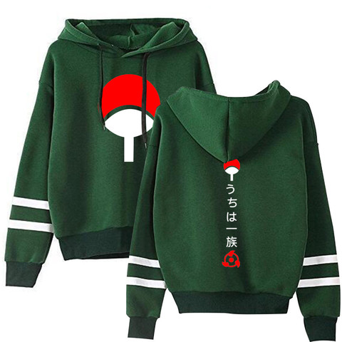 Sudaderas con capucha de Naruto para hombre y mujer, ropa de calle con  capucha de Anime, Uchiha, Hatake, Uzumaki, insignia del Clan, Sudaderas  verdes, otoño - Historial de precios y revisión |