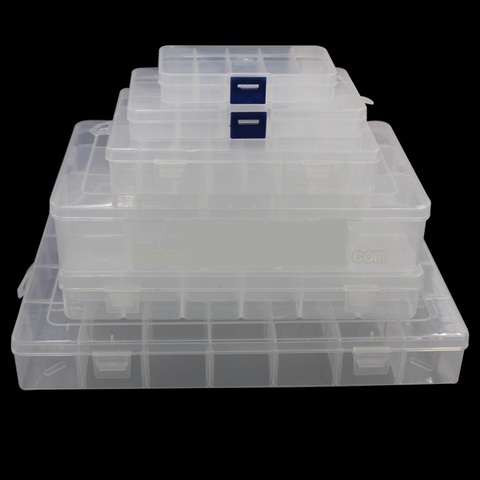 10/12/15/24/28/36 caja de plástico para componentes electrónicos piezas de kit de resistencia de capacidad de circuito integrado stotage de ► Foto 1/6