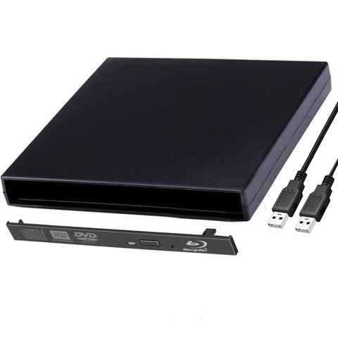 Caja de unidad óptica externa USB 12,7, cubierta externa, Blu-Ray, CD, DVD, Rom, RW a IDE, adaptador Caddy, novedad, 2,0mm ► Foto 1/6