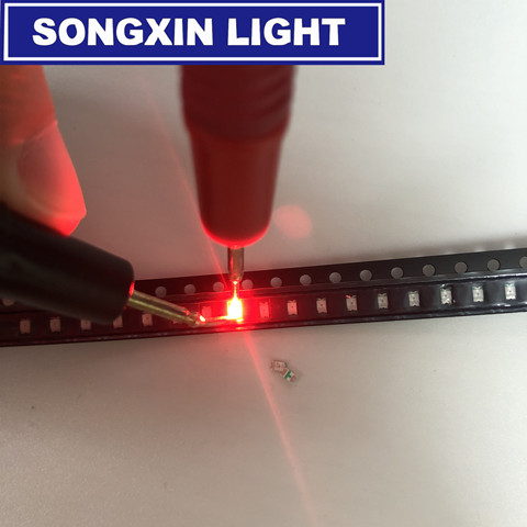 Kit de diodo LED SMD 100 (0805), Chip de lámpara, cuentas de luz roja Micro 3V SMT XIASOGNXIN, luz, 2012 Uds. ► Foto 1/6