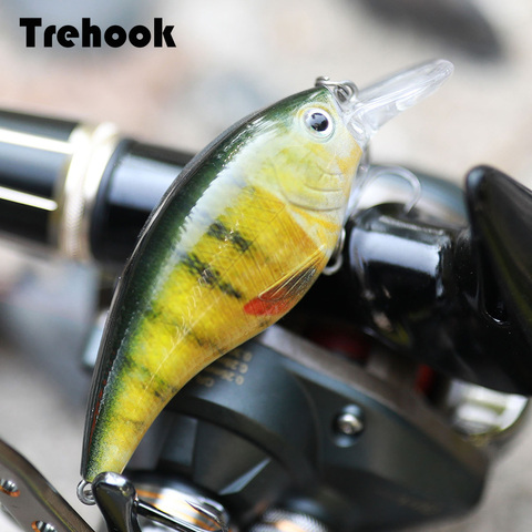 TREHOOK 7cm 16g flotante Crankbaits Pesca señuelos pica Wobblers cebo Artificial, ruido de aparejos de Pesca con forma de pececillo atraer Bass Pesca ► Foto 1/6