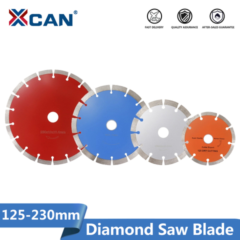 XCAN-hoja de sierra de diamante, amoladora angular de 125/155/190/230mm, disco cortador húmedo seco para hoja de sierra Circular de piedra de azulejo ► Foto 1/6