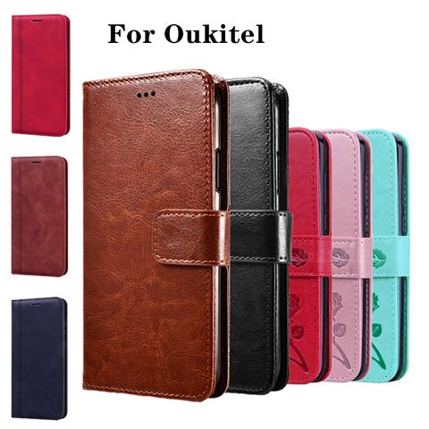 OukitelC21-Funda con tapa de teléfono para Oukitel C21, cubierta de cuero Premium con patrón 3D para Oukitel C 21, BILLETERA, 6,4