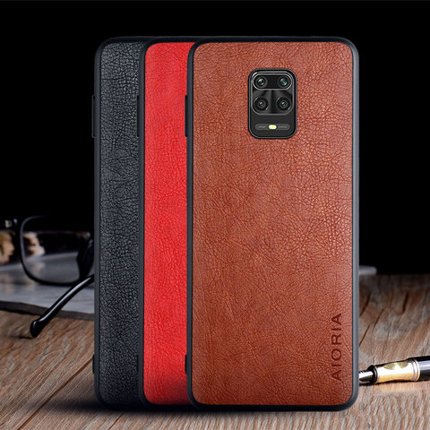 Funda de piel para Xiaomi Redmi Note 9 Pro 9s, protector de piel Vintage de lujo con ranura para teléfono xiaomi redmi note 9s ► Foto 1/6