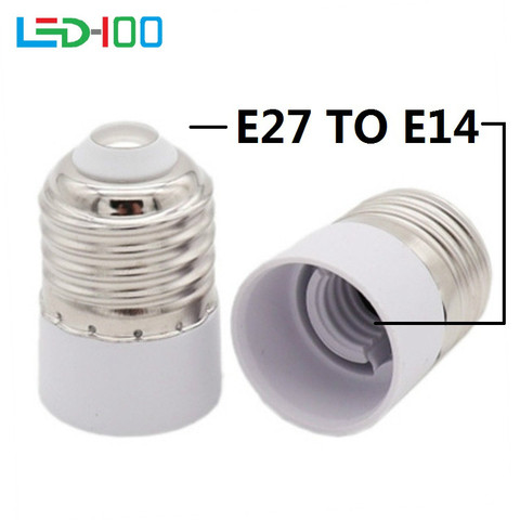 De E27 a E14 lámpara convertidor E14 lámpara adaptador E27 lámpara Base Material incombustible boca de rosca lámpara cambiador ► Foto 1/6