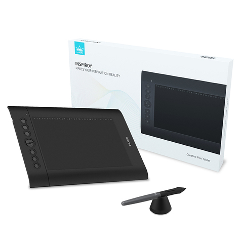 HUION-tableta de dibujo Digital profesional H610 PRO V2, Tablet gráfica de 8192 niveles con función de inclinación de bolígrafo sin batería ► Foto 1/6