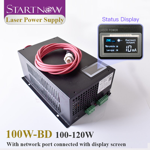 Startnow-fuente de alimentación láser CO2, 100W, 120W, con pantalla de visualización, MYJG-100 de PU de 110W para piezas de máquina cortadora de grabado láser ► Foto 1/6