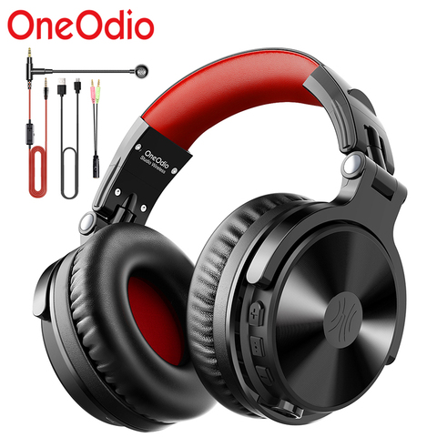 OneOdio-auriculares inalámbricos Bluetooth 5,0 para videojuegos, con micrófono de extensión para llamadas centrales, auriculares Bluetooth para Xbox, etc. ► Foto 1/6