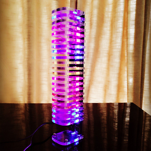 Cubo de luz Kit de 21-segmento de Audio óptico columna partes espectro de música LED Kit de bricolaje ► Foto 1/5
