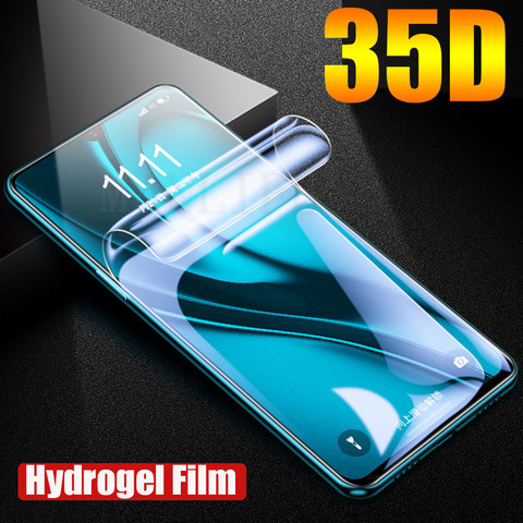 Protector de pantalla de hidrogel 35D para móvil, película de silicona suave TPU para Samsung Galaxy Note 20 Ultra S21 Plus S20 A50 A70 ► Foto 1/6