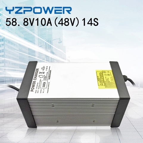 YZPOWER 14 58,8 V 10A 11A 12A 13A 14A 15A de iones de litio Lipo cargador de batería para la batería de 48 V ► Foto 1/6