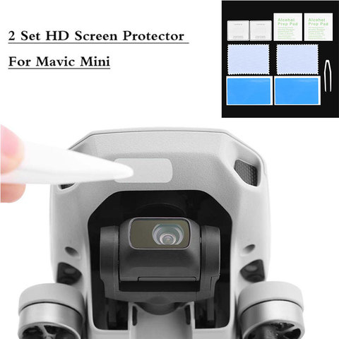 2 Set HD Protector de pantalla para Mavic Mini Anti-rasguño película de lente de vidrio templado para DJI Mavic Mini Kits de accesorios de protección ► Foto 1/6