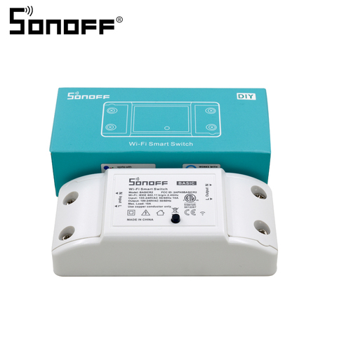 Sonoff-enchufe inteligente con Control remoto, automatización del hogar por Wifi, Centro WiFi inteligente para controles de APP de 10A/2200W ► Foto 1/6