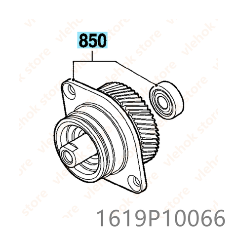 Engranaje para sierra manual Circular BOSCH GKS7000 TKS7000 1619P10066, accesorios de herramientas eléctricas ► Foto 1/2