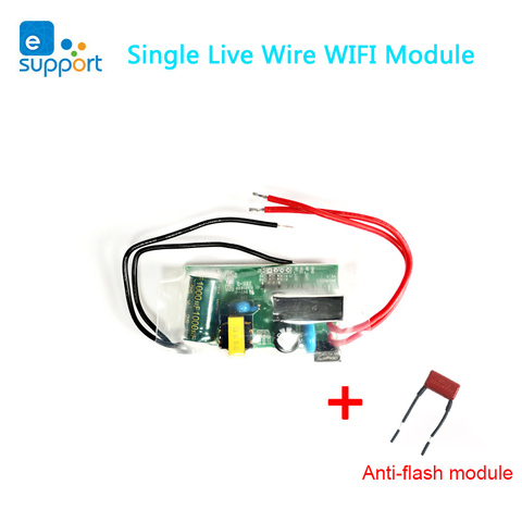 Módulo WIFI de cable en vivo único eWeLink DIY mini interruptor wifi temporizador interruptor de luz Módulo de Control Remoto funciona con Alexa ► Foto 1/5