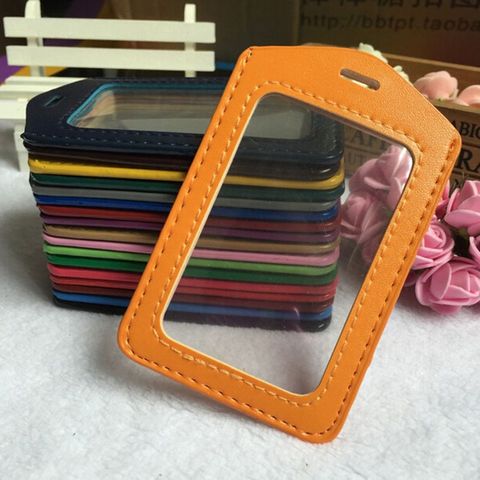 Cuero de la PU funda de credencial de identificación y borde de Color cordón agujeros Banco tarjeteros ID titulares accesorios DropShipping. Exclusivo. ► Foto 1/6