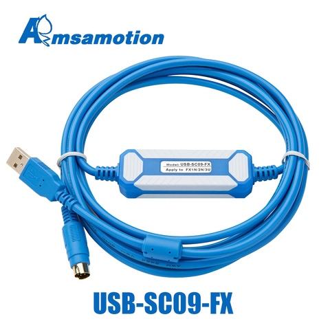 Cable de programación de aislamiento de USB-SC09-FX, accesorio adecuado para Mitsubishi FX todas las Series FX2n FX3U FX1N PLC, adaptador aislado ► Foto 1/6